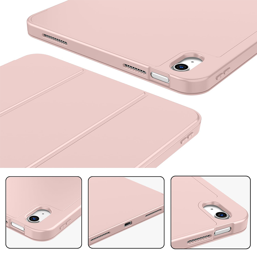 Leather iPad Case for iPad Air 10.5” 2019- Trifold Stand Smart Leather Case with Soft TPU Back,Auto Wake/Sleep